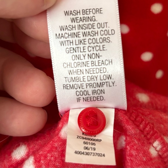 EUC Croft & Barrow Cozy Fire Red Nightshirt Small - Picture 6 of 6